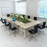 武汉办公家具简约现代长条会议桌培训课桌椅自由组合折叠办公桌椅