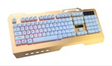 R81829超薄加重铝合金游戏七彩发光键盘