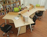 办公家具现代3 4 6人位办公屏风桌组合员工位卡座职员办公桌椅