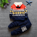 婴幼儿童春装套装一周岁多男宝宝绅士礼服装0-2-3岁小孩冬季衣服