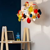Bau-lampe简约设计师七彩儿童房餐厅客厅卧室积木装饰吊灯创意