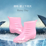 春秋时尚雨鞋女式低帮中筒雨靴韩国短筒水鞋防滑女士水靴胶鞋套鞋
