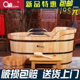 9木木桶进口橡木泡澡木桶成人浴桶木质浴缸沐浴桶洗澡桶厚边木桶