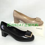 KISSCAT接吻猫2016秋款专柜正品代购粗跟中跟女鞋单鞋KA76521-14