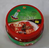 韩村包装进口原装韩国正宗泡菜400g盒装 辣白菜中辣 2瓶以上包邮