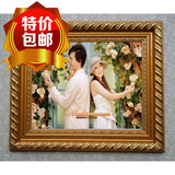实木 相框 欧式挂墙A4 16 20 12寸a3婚纱照 艺术照儿童创意画框架