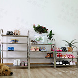鞋架不锈钢多层特价简易防尘收纳鞋架柜子加厚固宜家用组合装客厅