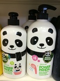 包邮特价台湾原装进口快洁适熊猫抑菌沐浴乳清香抑菌温和滋润