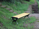 公园椅户外休闲躺椅广场庭院坐凳铸铁铸铝接实木防腐木椅