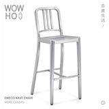[WOWHOO]出口Navy Chair铝合金版餐椅吧椅咖啡吧酒馆设计师吧椅
