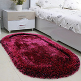 加厚加密现代卧室床边加厚椭圆形韩国弹力丝地毯客厅满铺榻榻米毯
