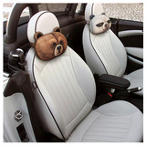 汽车头枕3D卡通创意颈枕车用护颈doge熊猫兔子神烦哈士奇装饰用品