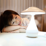 Doulex 简约创意蘑菇LED护眼学习充电台灯学生卧室床头节能阅读灯