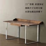 铁艺实木办公桌会议桌餐桌写字台书桌餐椅扶手靠背办公电脑椅