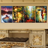 客厅抽象欧美复古装饰现代无框画卧室壁画餐厅酒吧艺术挂画防油画