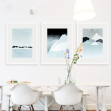 抽象风景装饰画现代简约地中海创意挂画新中式画宜家客厅沙发墙画