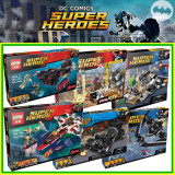 乐高超级英雄正义联盟蝙蝠侠超人蜘蛛侠人仔战车益智拼装积木玩具