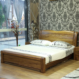 高档乌金木床现代中式全实木1.8米双人婚床新款厚重款PK胡桃木床