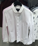 SELECTED/思莱德专柜代购白色瘦身版纯棉长袖衬衫415105023大码