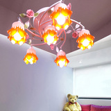 温馨田园花朵灯简约现代餐厅卧室创意吸顶吊灯客厅灯浪漫吸顶灯具