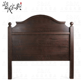 美式乡村纯实木床头板1.5米1.8法式双人床靠背简约新中式床头特价