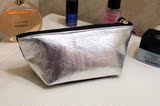 2016新款化妆品收纳包 时尚闪亮银色收纳包 实用防水随身小号包