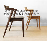 订做日式实木餐椅白橡木餐桌椅子布艺布面坐椅环保客餐厅家具特价