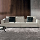 北欧布艺沙发组合小户型 转角现代简约三人双人可拆洗羽绒沙发