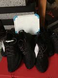 日本远里adidas yeezy 350 boost black 新款黑色椰子350 BB5350