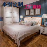 美式乡村实木床新品欧式婚床双人床古典公主床1.8米高端白色家具