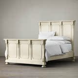 法式实木家具 卧室古典大皇帝床定制 上海高端实木复古双人床定做