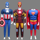 cosplay服成人肌肉超人服饰蝙蝠侠蜘蛛侠美国队长服装钢铁侠衣服