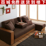 小户型日式沙发床可折叠多功能储物宜家布艺沙发床1.8米两用包邮