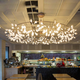 后现代艺术创意新古典吊灯客厅餐厅树枝叶子萤火虫设计师灯