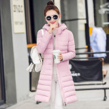 2016新款冬季韩版羽绒棉服女中长款加厚时尚修身大码外套显瘦棉衣