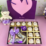 爱丽莎德芙黑白巧克力糖果礼盒装送男女友生日七夕情人节创意礼物