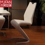 欧式餐椅家用休闲椅 时尚餐椅简约现代 餐厅餐椅创意靠背餐皮椅子