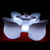促销LED发光椅子组合家具居家个性发光彩色沙发凳子茶几桌子吧台