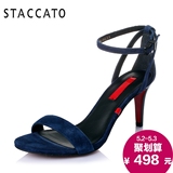 STACCATO/思加图夏季专柜同款羊皮女高跟凉鞋V9N02BL5