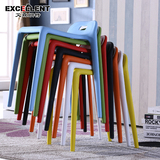 塑料椅马椅饭店椅创意矮凳方凳备用餐椅创意凳子休闲接待家用椅子