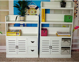学生时尚组合多功能分层小型书架家用实木木质家庭双层置物柜书柜