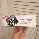 现货 日本代购小林制药黑炭牙膏清新防口臭美白去牙渍垢100g