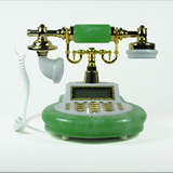 大屏 欧式仿古工艺古董电话机 田园复古电话 创意 固定 座机 罗密