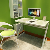 简约现代钢化玻璃电脑桌台式家用办公桌创意书桌卧室写字台学习桌