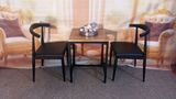 实木铁艺餐桌正方形小饭桌小方桌餐厅咖啡奶茶店桌椅牛角椅子茶几