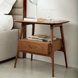 意大利米兰设计实木床头柜高档现代轻奢简约床头柜创意家具定制