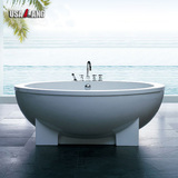 美康卫浴独立式亚克力浴缸1.5/1.8米冲浪按摩双人圆形家用大浴缸