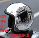 台湾出口日本头盔半盔男女哈雷摩托车头盔四季个性机车头盔复古盔
