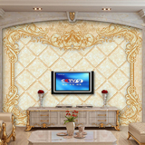 电视背景墙纸壁纸大型定制壁画客厅卧室温馨欧式3d立体时尚花纹