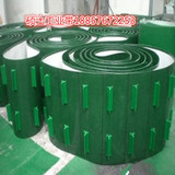 专业生产PVC绿色输送带工业皮带 加挡边挡板隔板提升机传送带